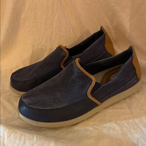 Crocs Blue and Tan Casual Loafers Slip-Ons